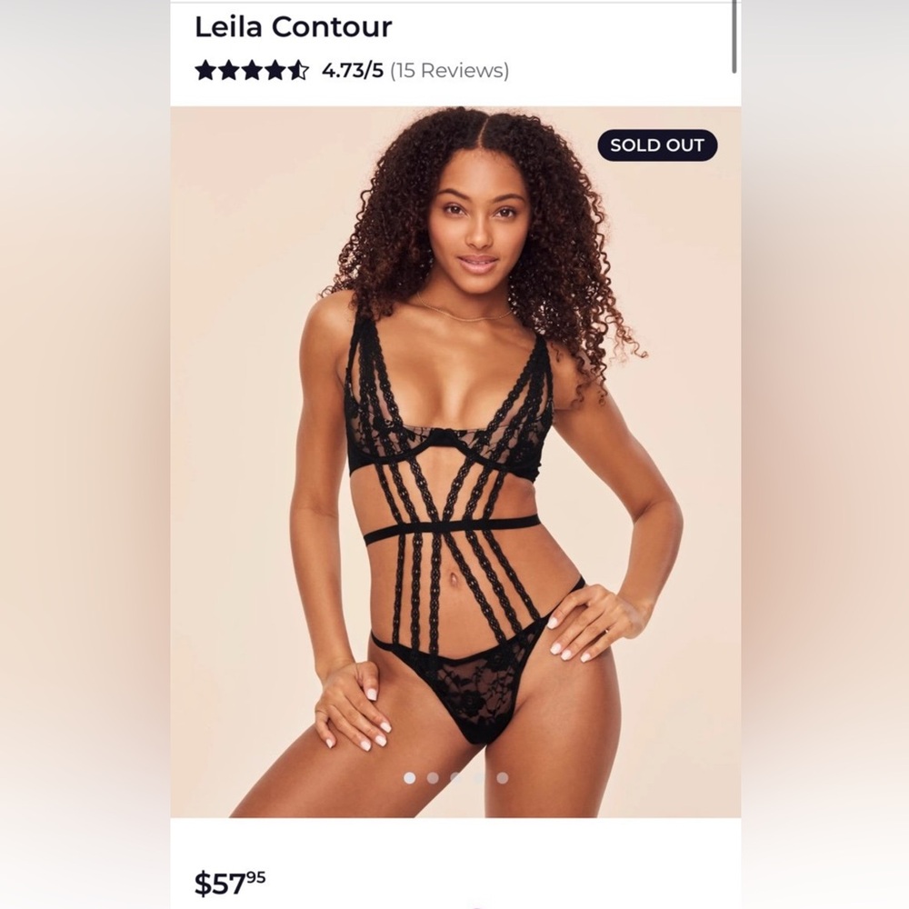 Adore Me Laila Bodysuit Playsuit
